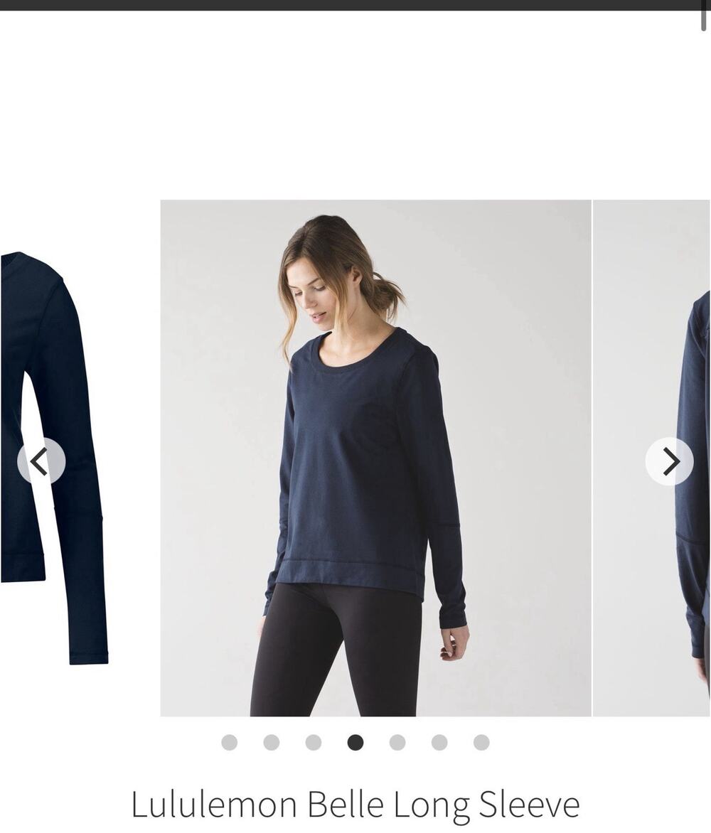 Lululemon Belle Long Sleeve Inkwell Pullover Sweater / Top Size 6 Black
